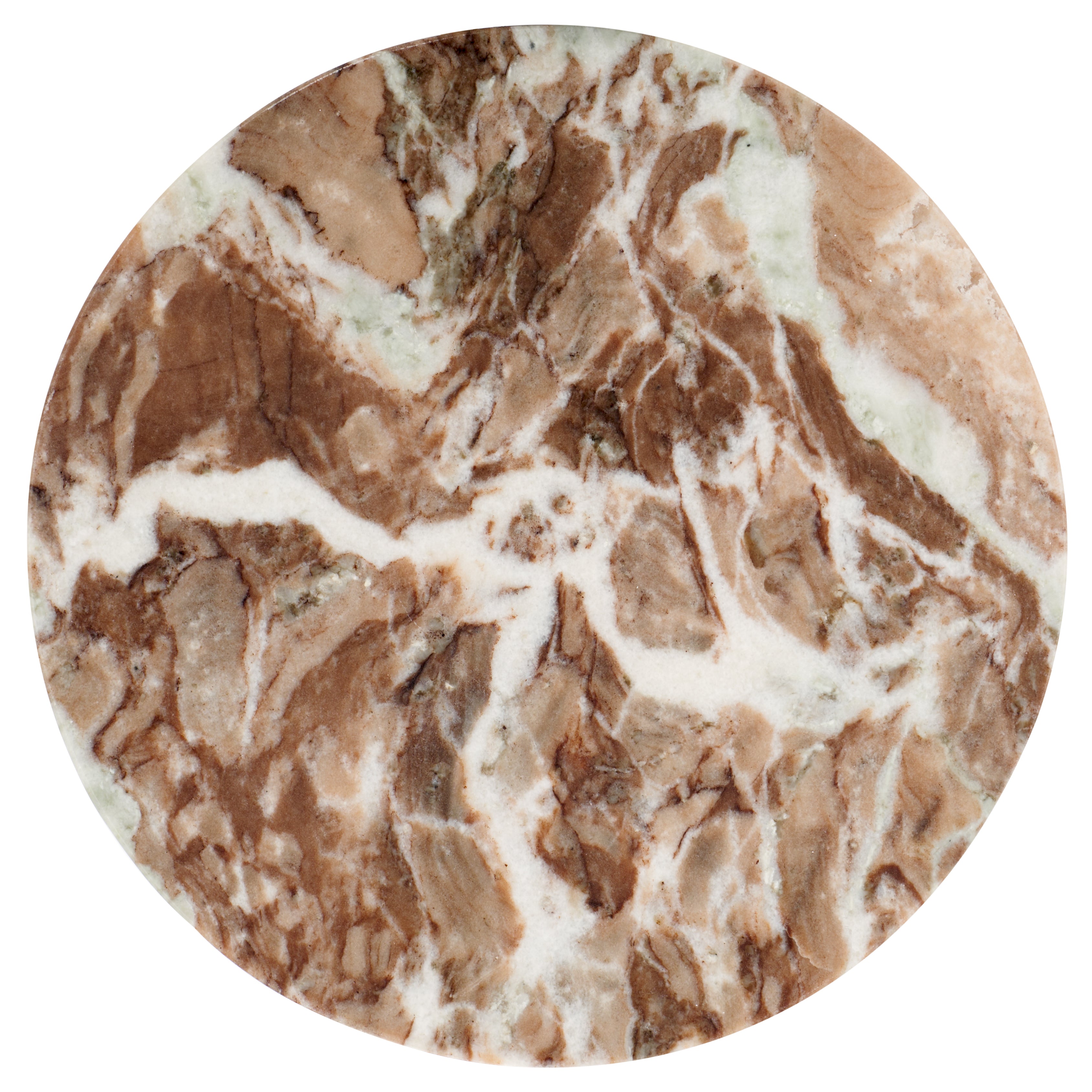 Safavieh Couture Giabella 3 Leg Marble Accent Table, SFV9715 - White / Brown