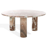 Safavieh Couture Giabella 3 Leg Marble Coffee Table, SFV9716 - White / Brown