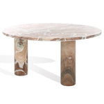 Safavieh Couture Giabella 3 Leg Marble Coffee Table, SFV9716 - White / Brown