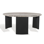 Safavieh Couture Dannica Marble Top Coffee Table, SFV9725 - Black / Grey