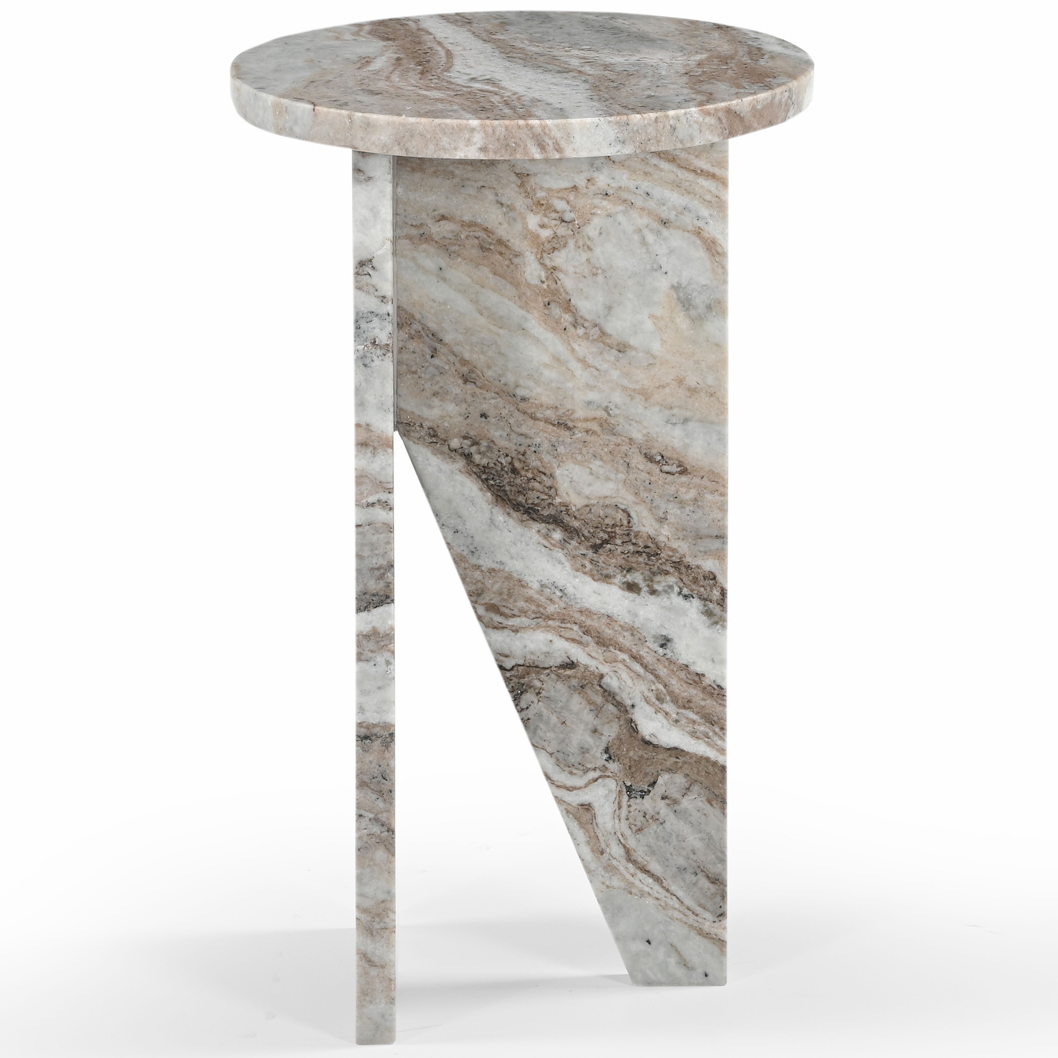 Safavieh Couture Devlin Marble Drink Table, SFV9734 - Brown