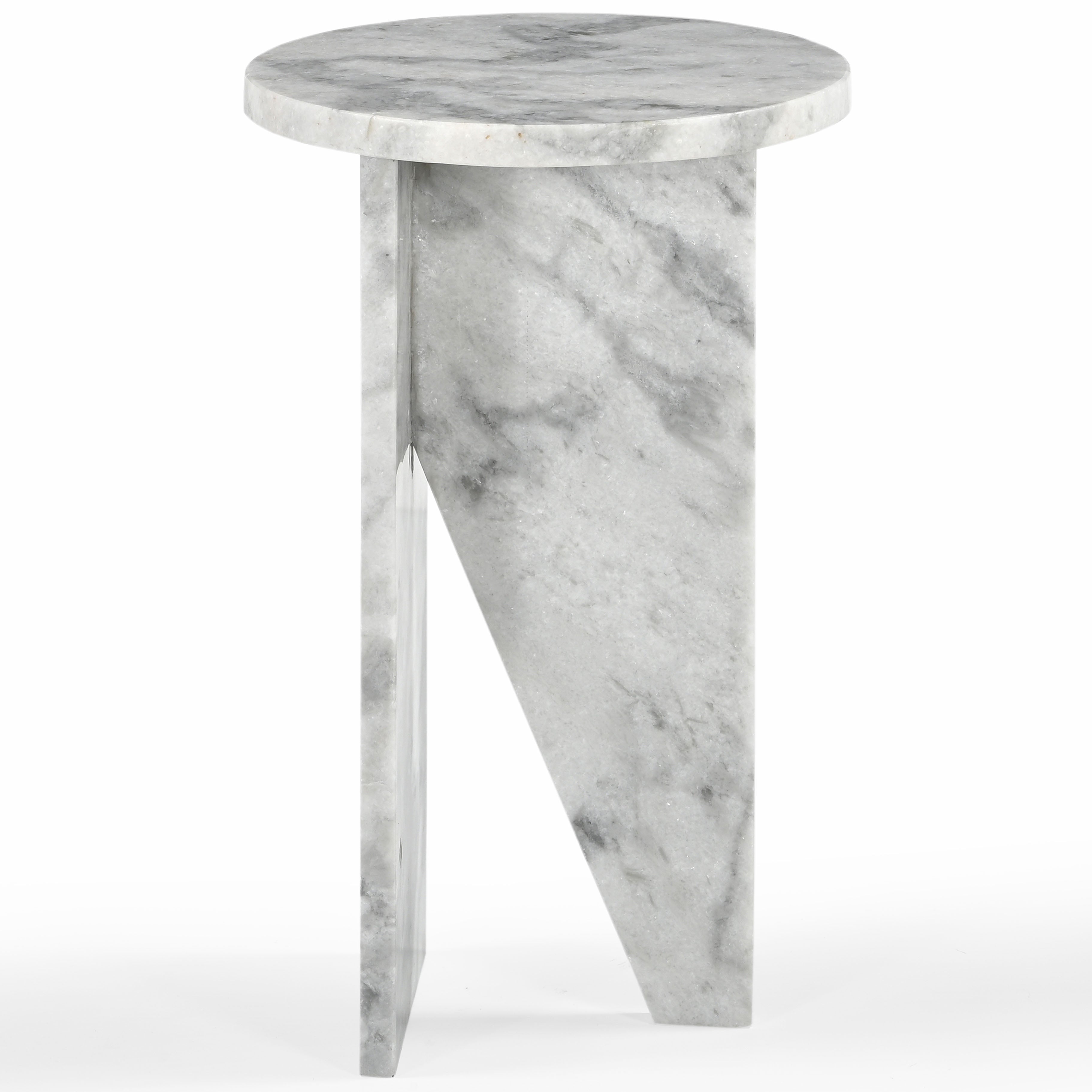 Safavieh Couture Devlin Marble Drink Table, SFV9734 - White