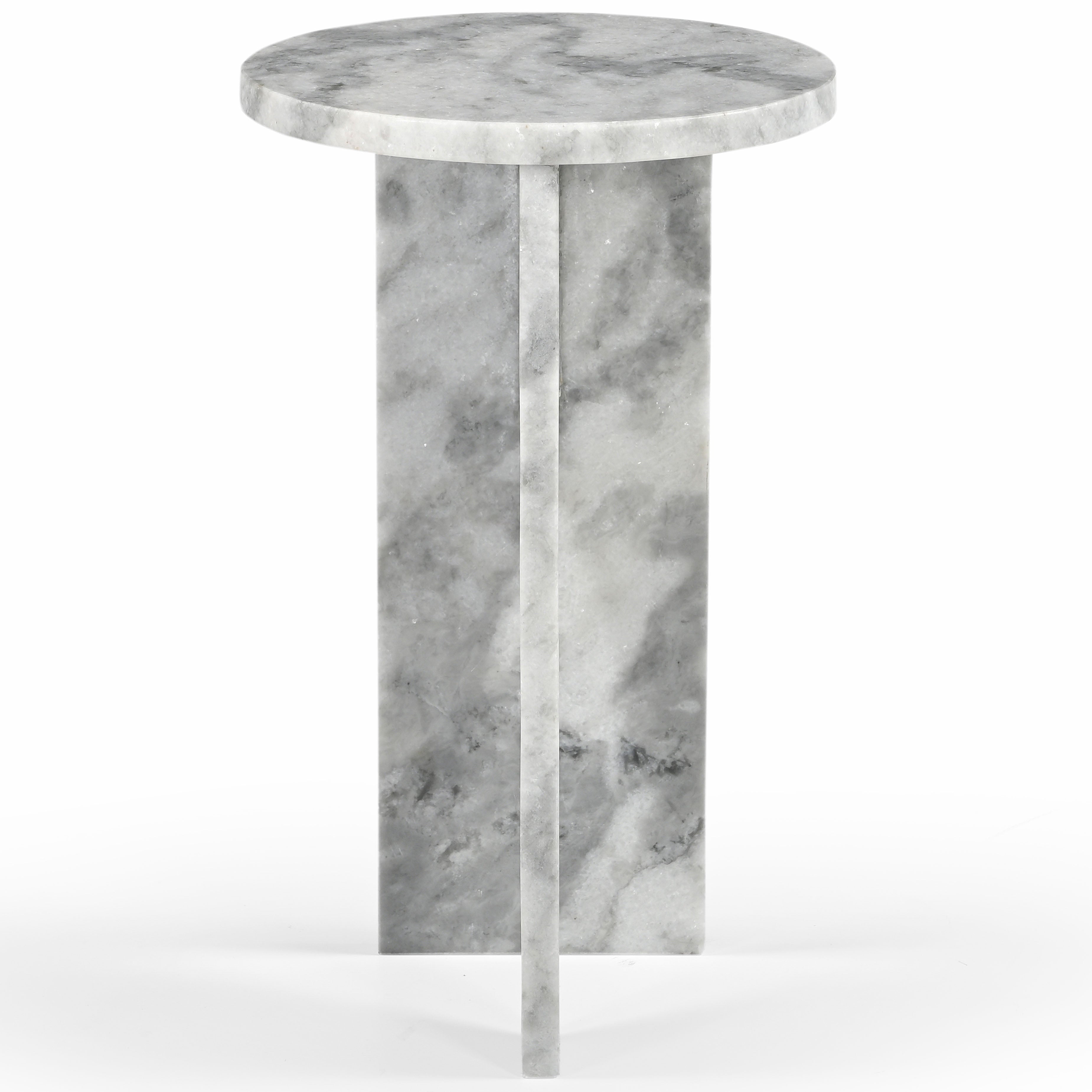 Safavieh Couture Devlin Marble Drink Table, SFV9734 - White