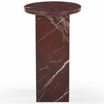 Safavieh Couture Devlin Marble Drink Table, SFV9734 - Red