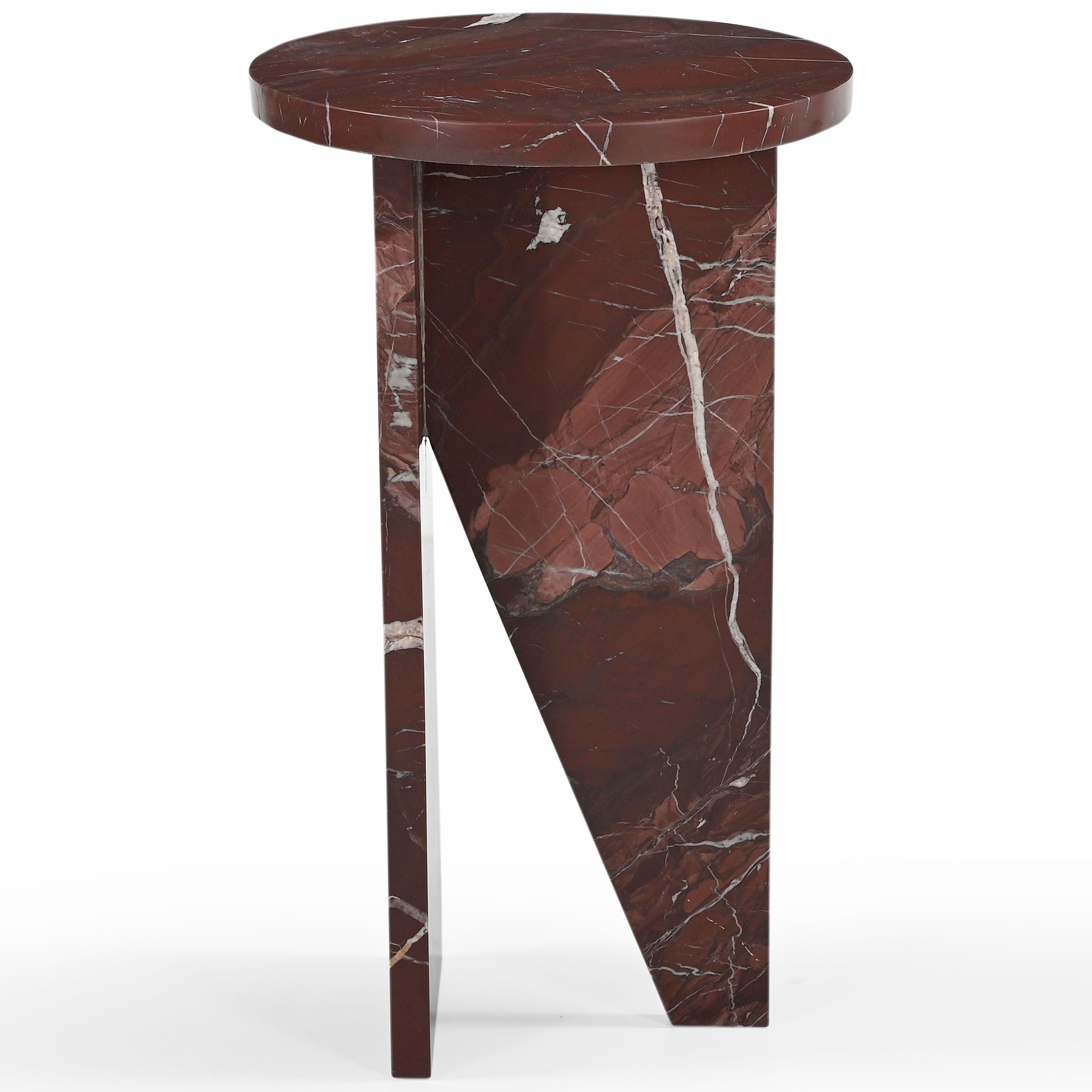 Safavieh Couture Devlin Marble Drink Table, SFV9734 - Red