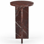 Safavieh Couture Devlin Marble Drink Table, SFV9734 - Red