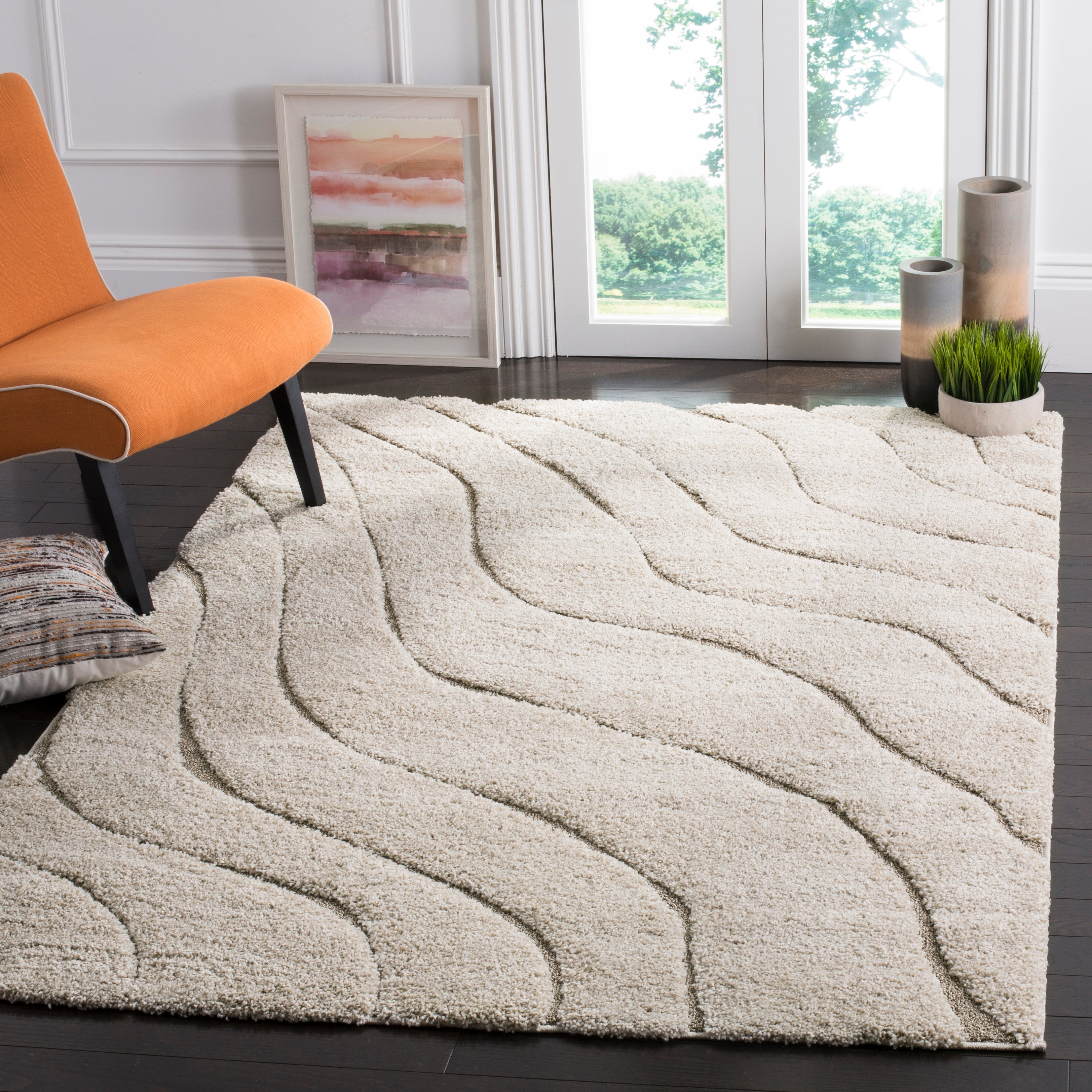 Safavieh Shag 472 Rug, SG472 - Cream / Beige