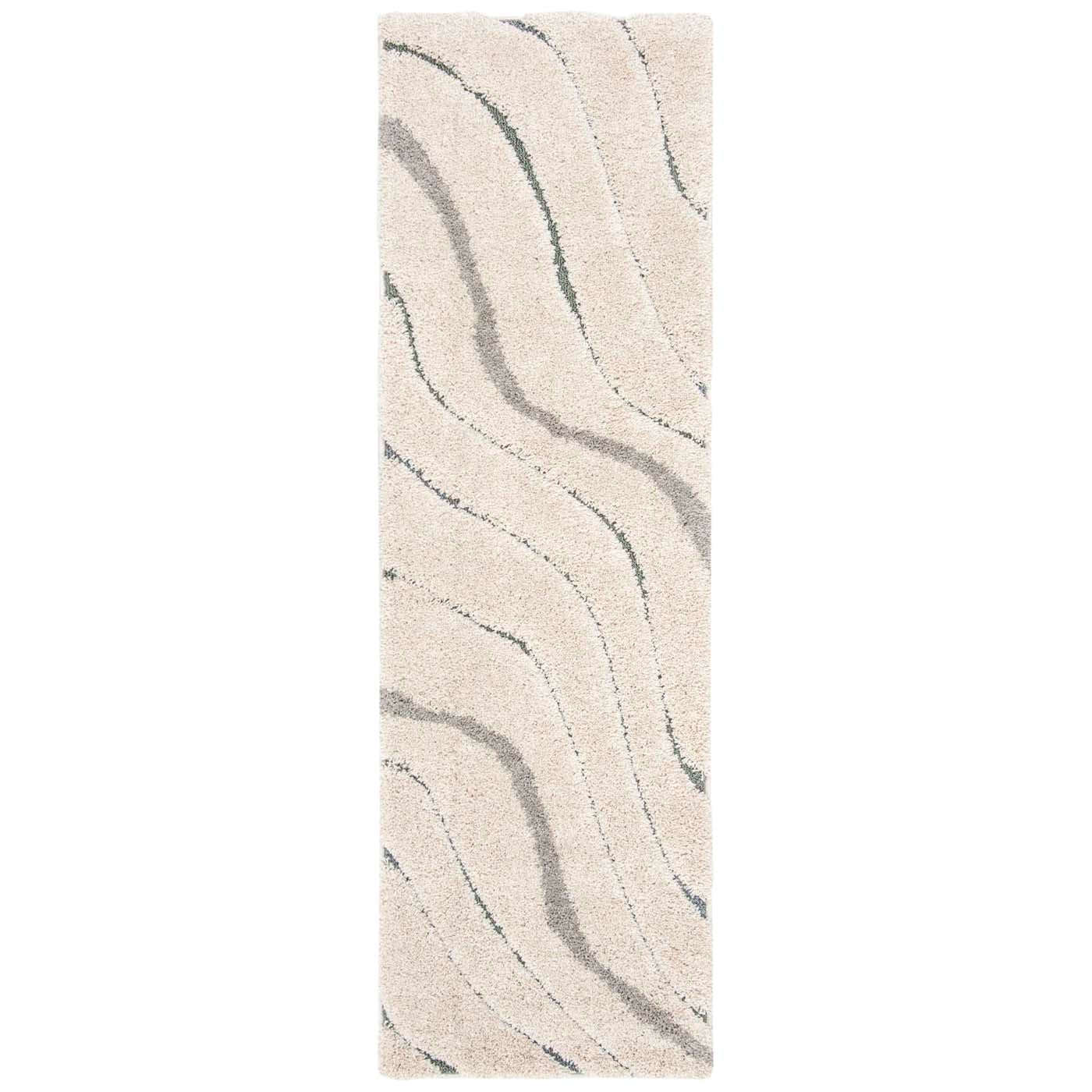 Safavieh Shag 472 Rug, SG472 - Cream / Light Blue