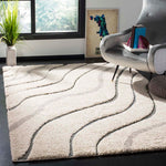 Safavieh Shag 472 Rug, SG472 - Cream / Light Blue