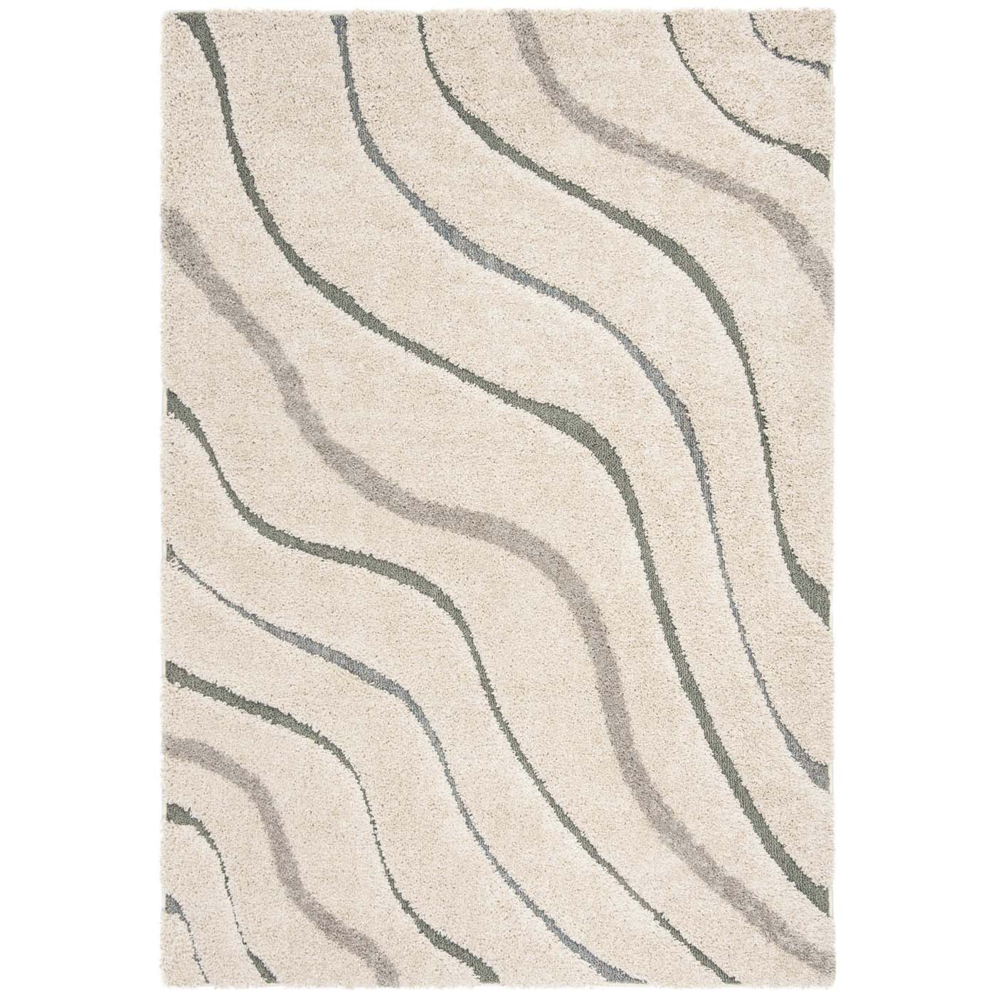 Safavieh Shag 472 Rug, SG472 - Cream / Light Blue