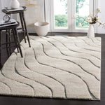 Safavieh Shag 472 Rug, SG472 - Cream / Grey