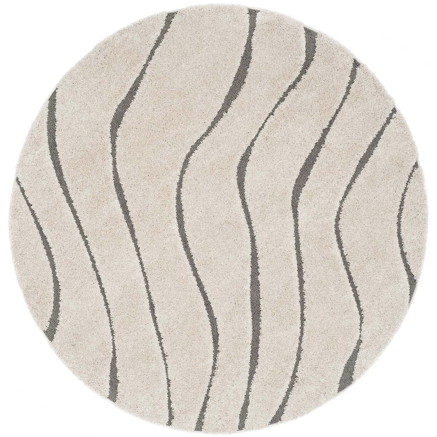 Safavieh Shag 472 Rug, SG472 - Cream / Grey