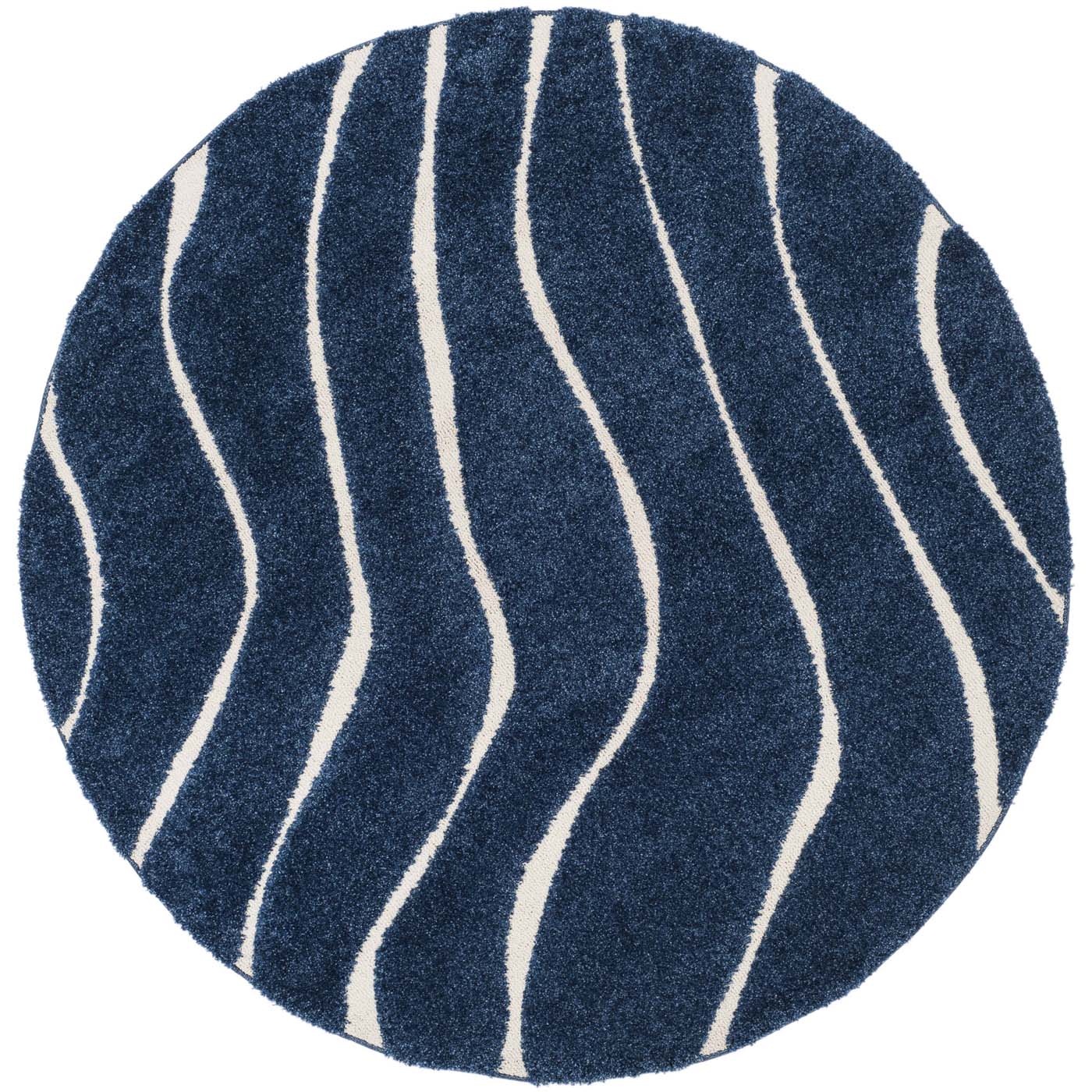 Safavieh Shag 72- Rug, SG472- - Dark Blue / Cream