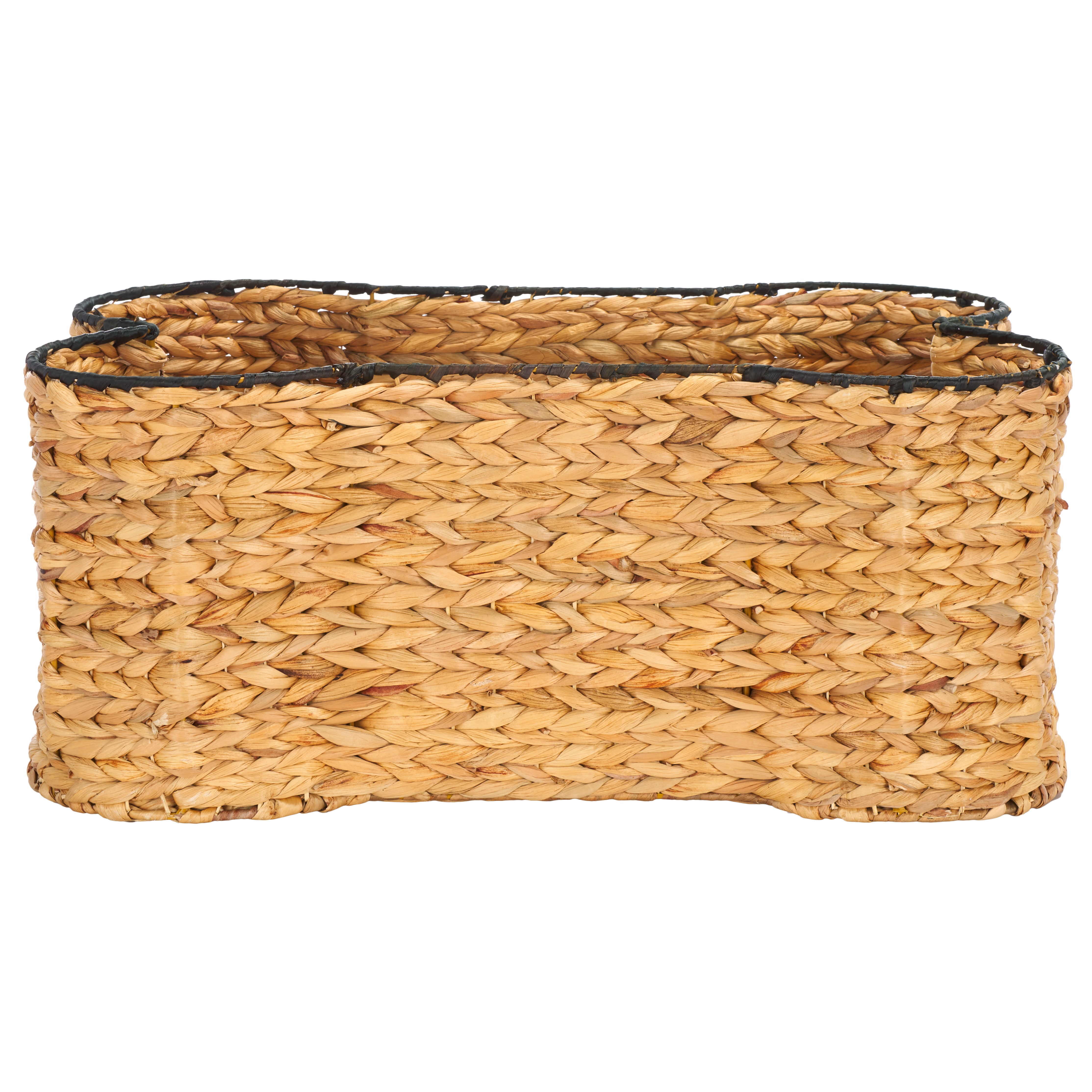 Safavieh Wulfric (Set of 2) Dog Bone Baskets, STG1803 - Natural / Black