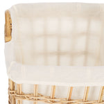 Safavieh Runa Basket W/ Liner, STG6504 - Natural / White