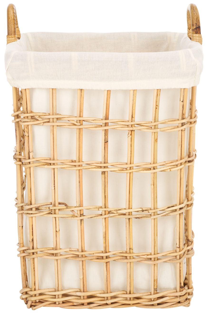 Safavieh Runa Basket W/ Liner, STG6504 - Natural / White