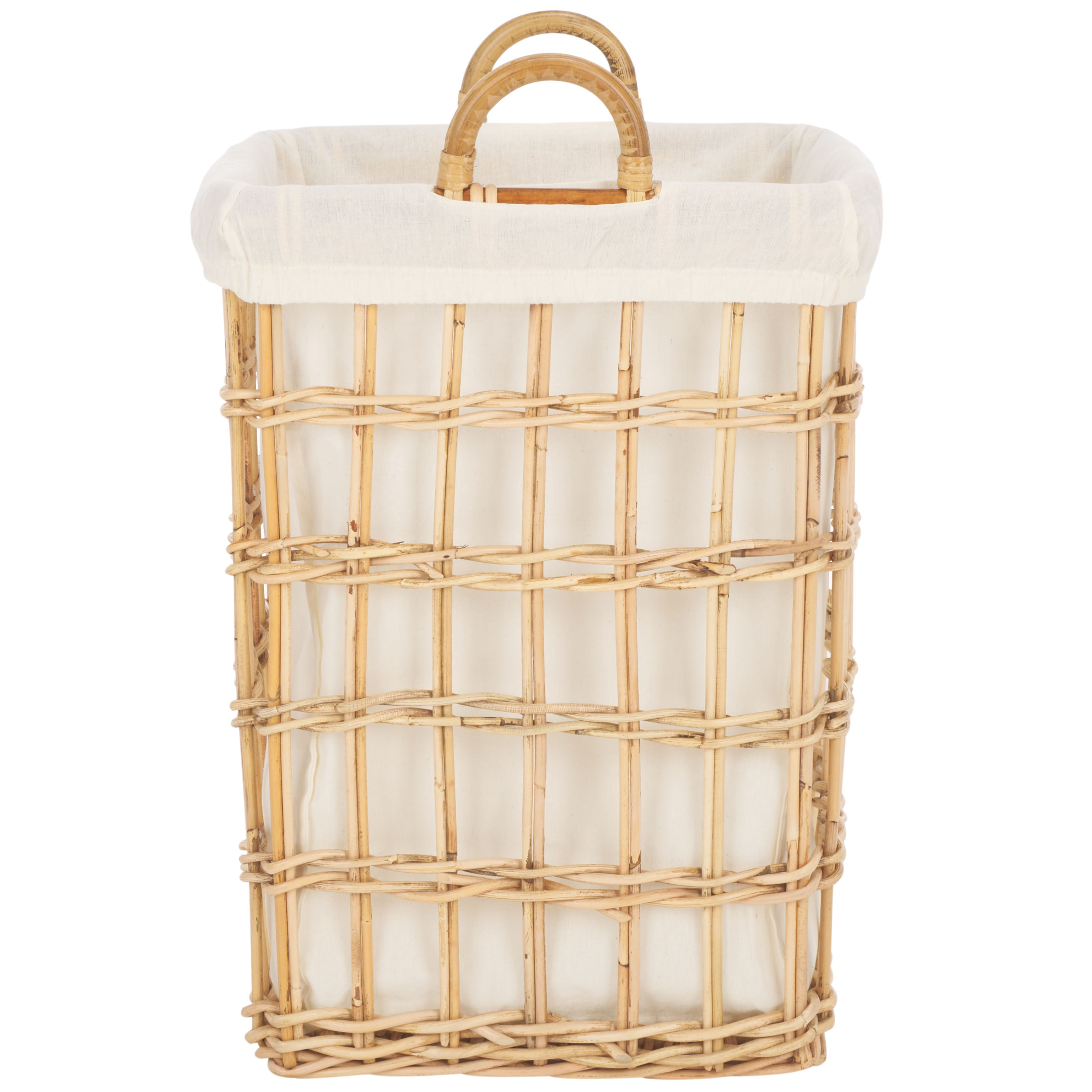 Safavieh Runa Basket W/ Liner, STG6504 - Natural / White