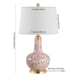 Safavieh Leia Ceramic Table Lamp, TBL4297 - Red