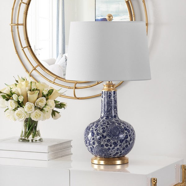 Safavieh Leia Ceramic Table Lamp, TBL4297 - Blue