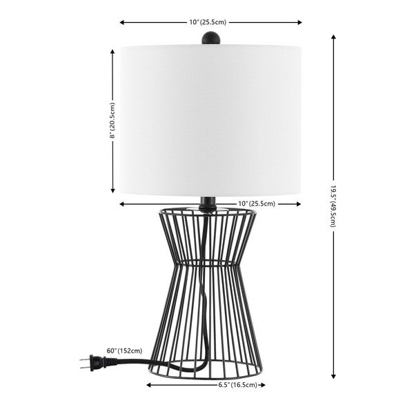 Safavieh Rayna 19.5 Inch Table Lamp, TBL4471 - Black