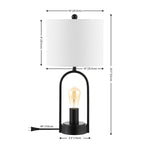 Safavieh Faust 21 Inch Table Lamp, TBL4482 - Black