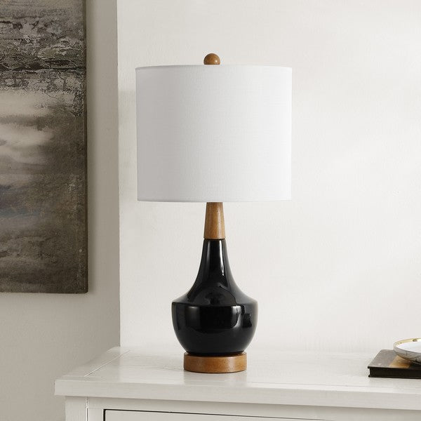 Safavieh Edalyn, 20.25 Inch, Ceramic/Resin Table Lamp, TBL4484 - Black