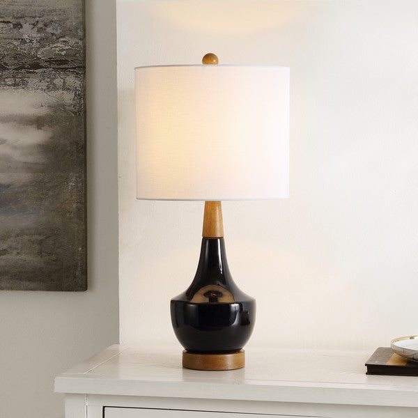 Safavieh Edalyn, 20.25 Inch, Ceramic/Resin Table Lamp, TBL4484 - Black