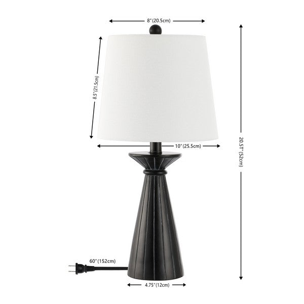 Safavieh Raye 20 Inch Table Lamp, TBL4485 - Black