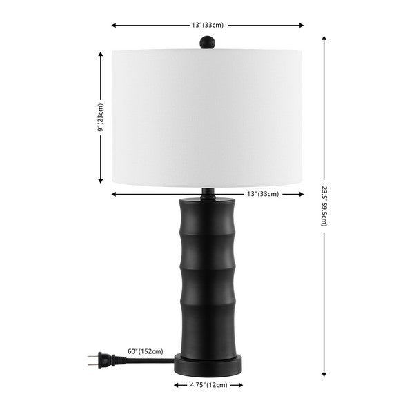 Safavieh Zamora 20 Inch Table Lamp, TBL4493 - Black