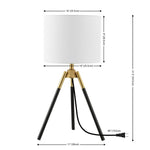 Safavieh Jupiter, 21.5 Inch, Iron Table Lamp, TBL4500 - Black / Brass Gold