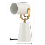 Safavieh Clarst 13 Inch Table Lamp, TBL4532 - White / Brass