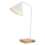 Safavieh Nuka, 22 Inch, Iron Table Lamp, TBL4544 - White / Natural