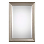 Home Decor Mirror Lightly Antiqued Champagne - Silver Leaf Finish