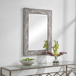 Home Decor Mirror - Rustic Light Wood Tone Appearance