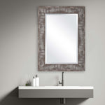 Home Decor Mirror - Rustic Light Wood Tone Appearance