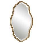 Home Decor Mirror - Gold With Amber Glaze