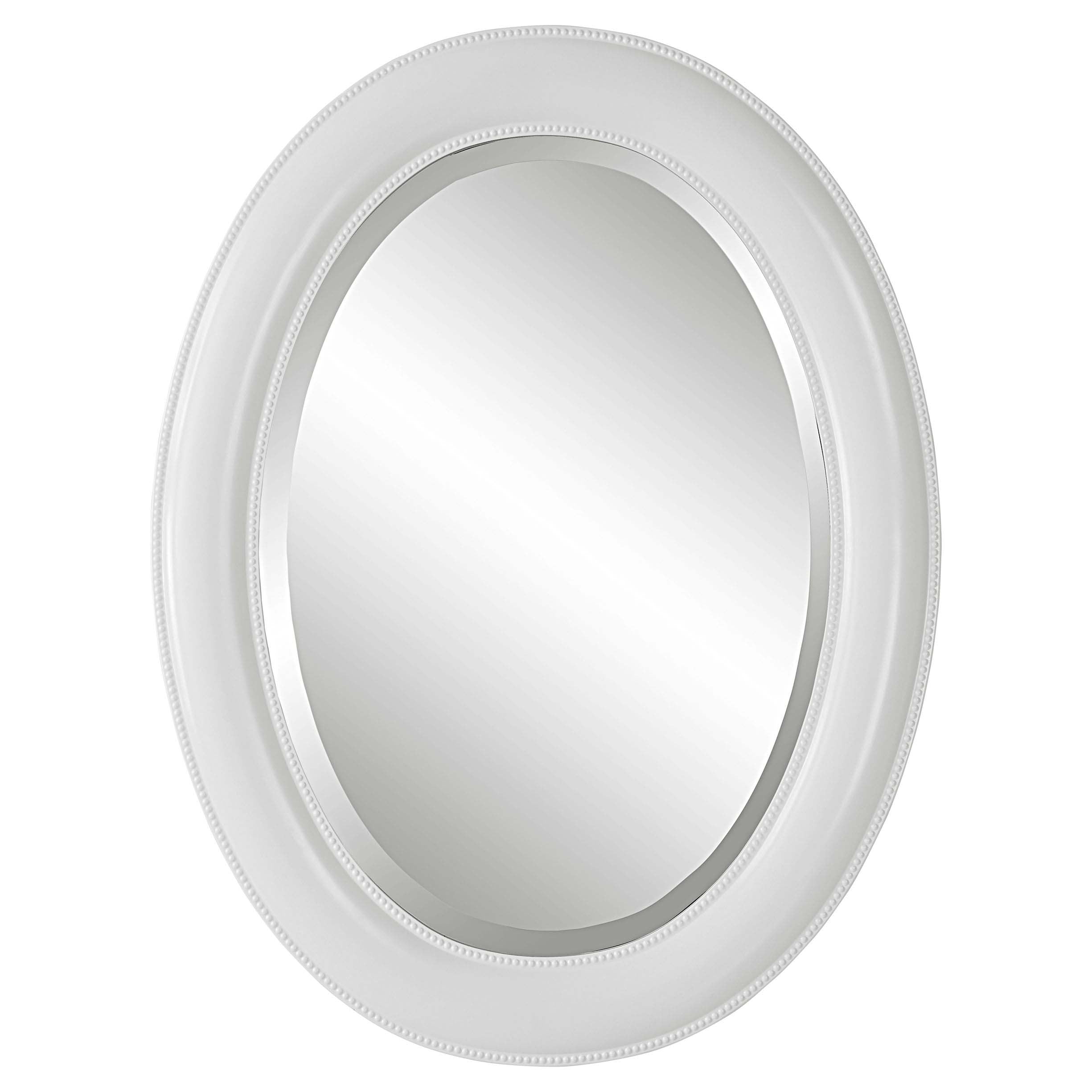 Home Decor Mirror - Crisp White Finish