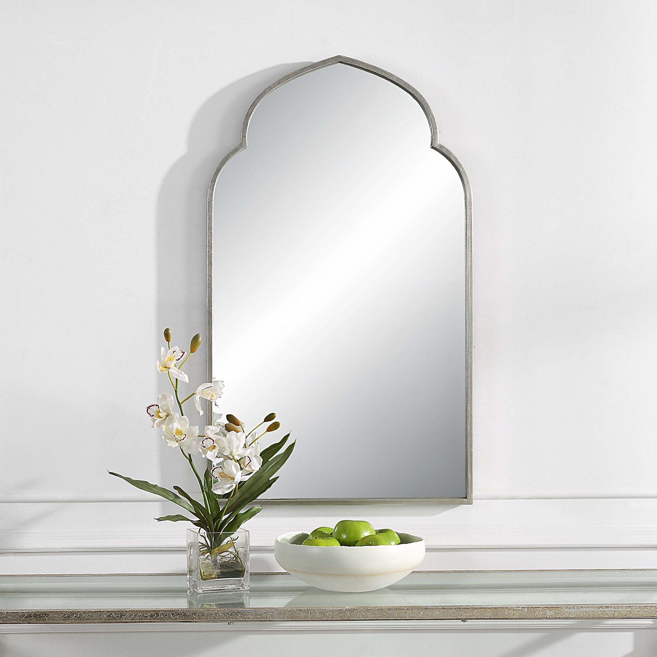 Home Decor Mirror - Soft Silver Finish