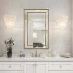 Home Decor Bevel Mirror - Frame With Gold Beading