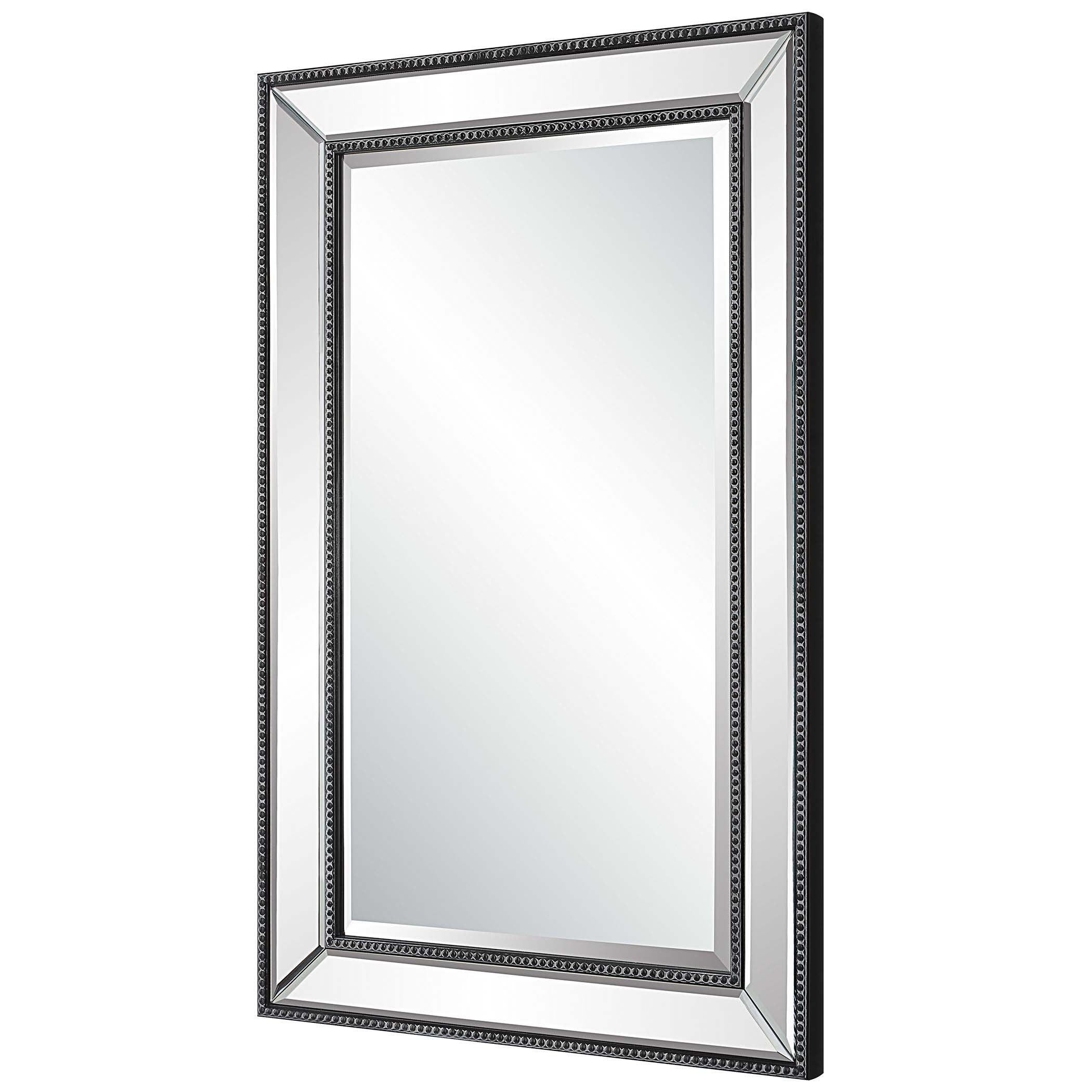 Home Decor Bevel Mirror - Frame With Black Beading