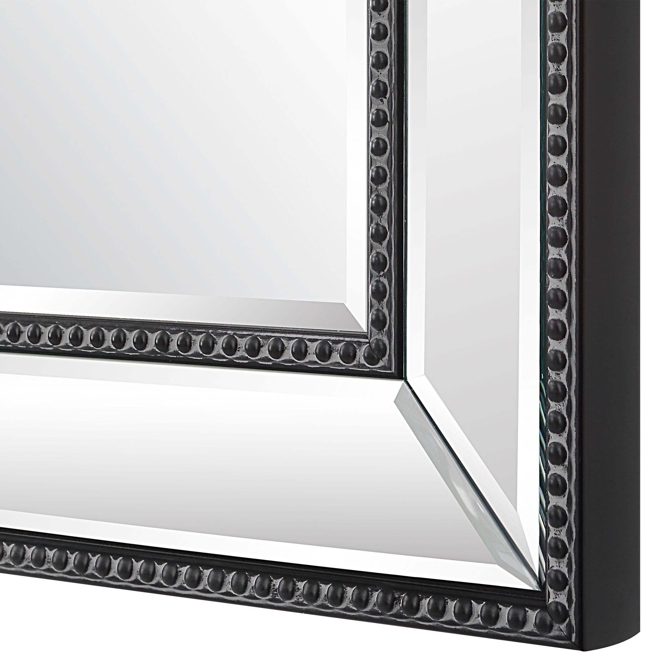 Home Decor Bevel Mirror - Frame With Black Beading