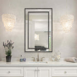 Home Decor Bevel Mirror - Frame With Black Beading