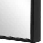 Home Decor Mirror - Black Finish With Plain Mirror