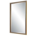 Home Decor Mirror - Gold With Dark Brown Background