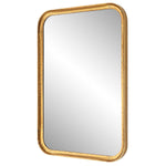 Home Decor Mirror - Lightly Antiqued Gold Leaf With Glaze