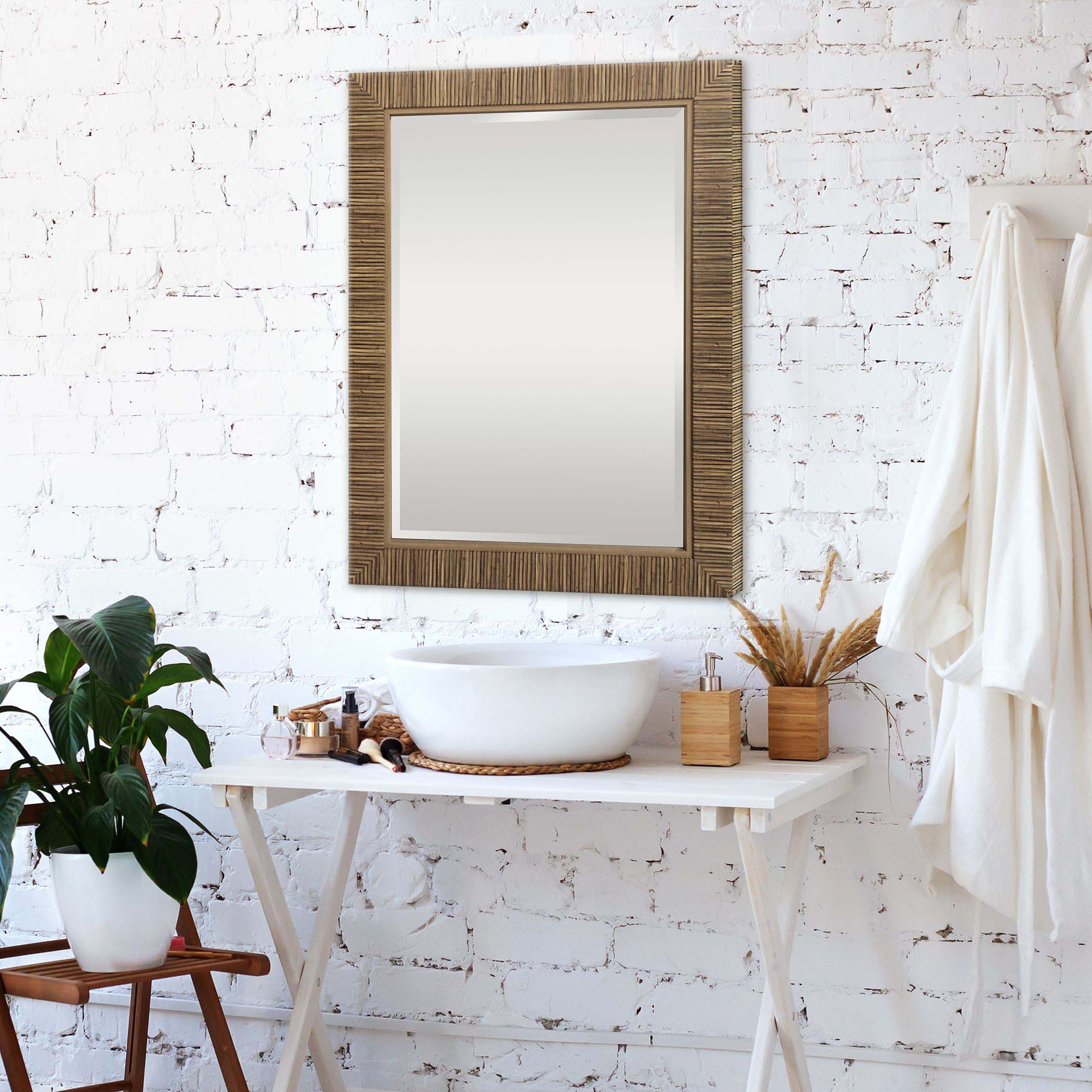 Home Decor Mirror - Faux Textured Wrap