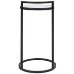 Home Decor Mirrored Accent Table - Matte Black