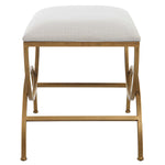 Home Decor Accent Stool - Antique Brushed Brass