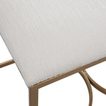 Home Decor Accent Bench - Antique Brushed Brass