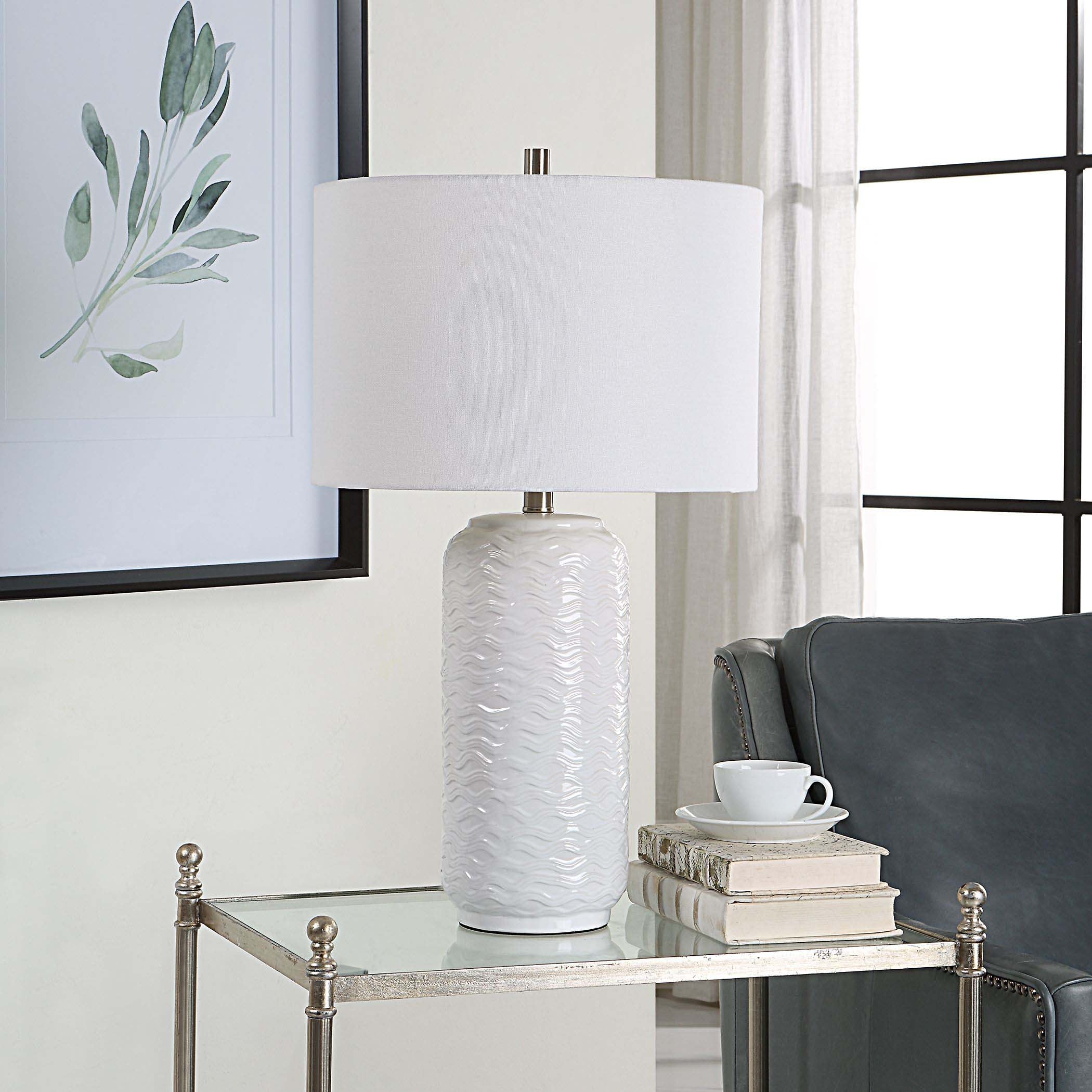 Home Decor White Ceramic Table Lamp